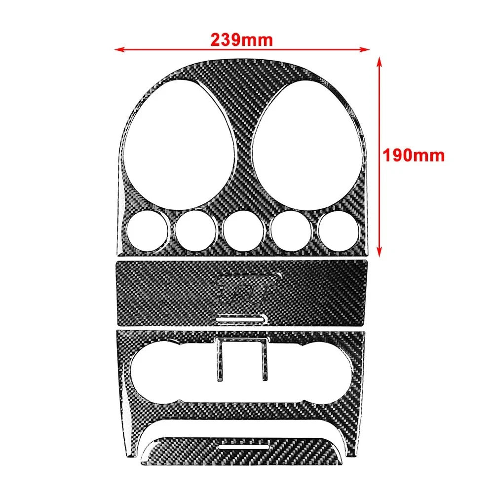 6pcs Center Console Panel Cover Trim Kit for Audi TT 8N (2001–2006)