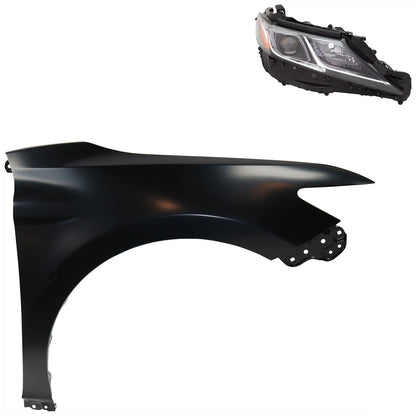 Headlight Kit for Toyota Camry (2018) Passenger Side Lens & Housing LED