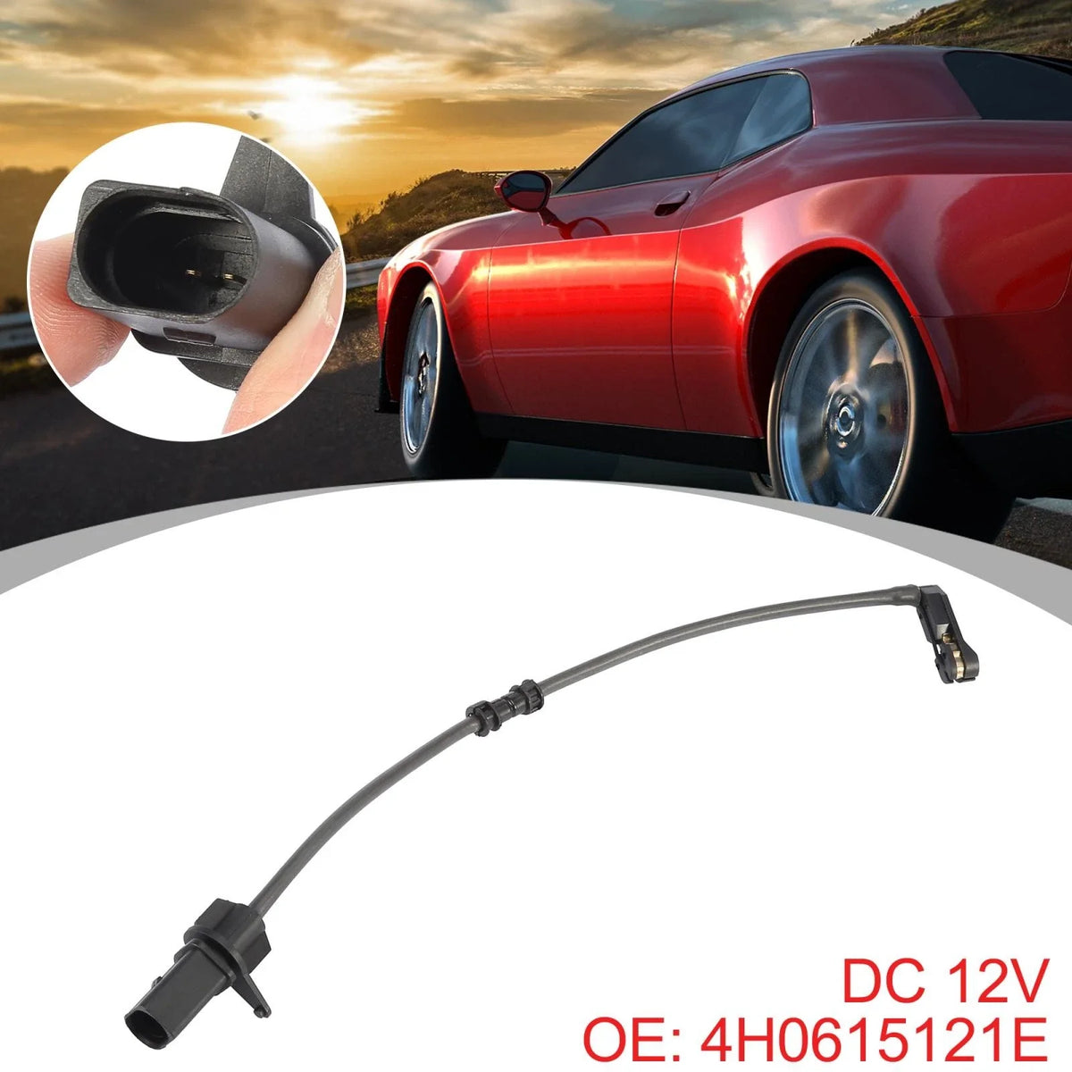 Front Brake Pad Wear Sensor for Audi A7 Quattro (2014–2018) 4H0615121E