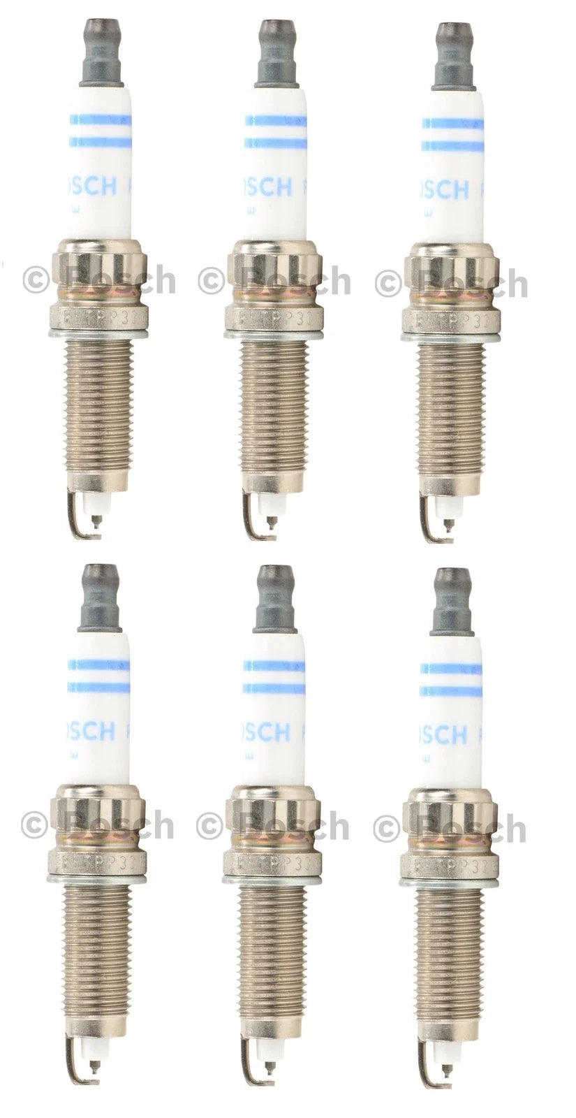 Set of 6 Spark Plugs Bosch ZR5TPP33 for BMW E32 E33 E82 E88 (1982–2013)