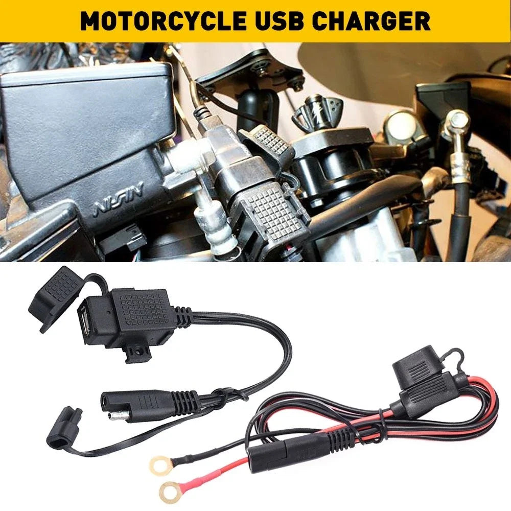 Motorcycle SAE to USB Adapter - Waterproof, 2.1A Output