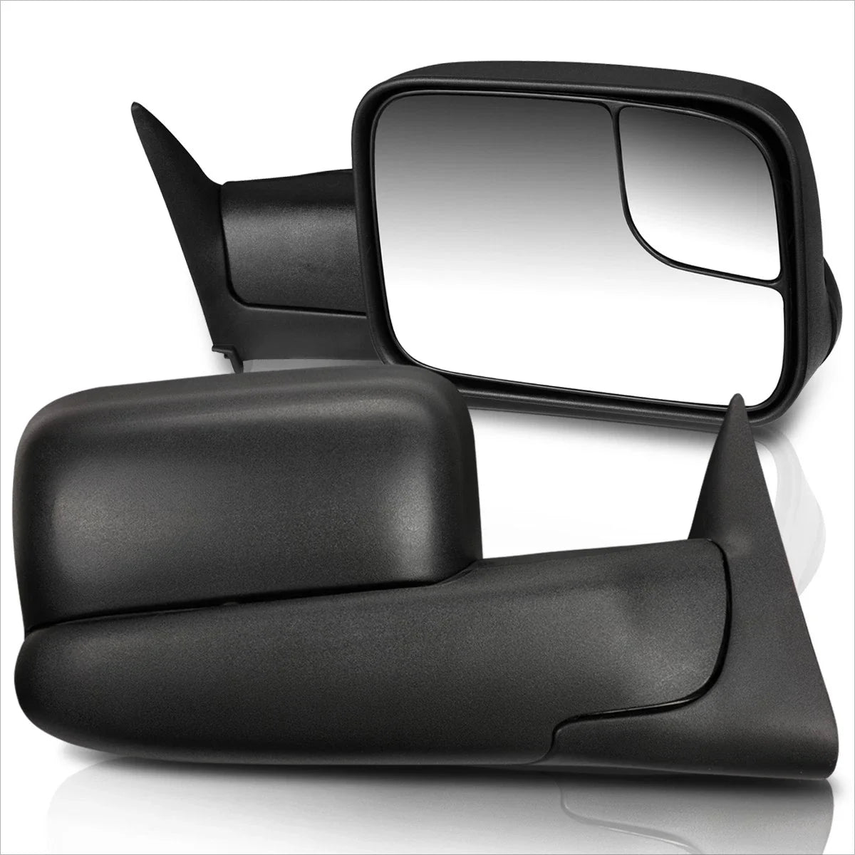 Set of 2 Manual Foldable Powered Towing Mirrors for Dodge Ram 1500/2500/3500 (1994–1997)