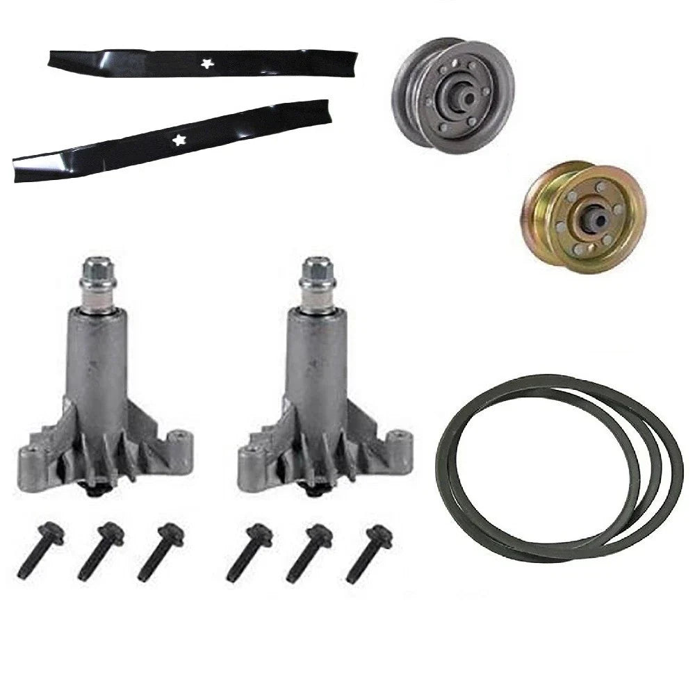 Deck Kit with Mulching Blade, Pulley, Drive Pulley, Spindle, Belt for Husqvarna