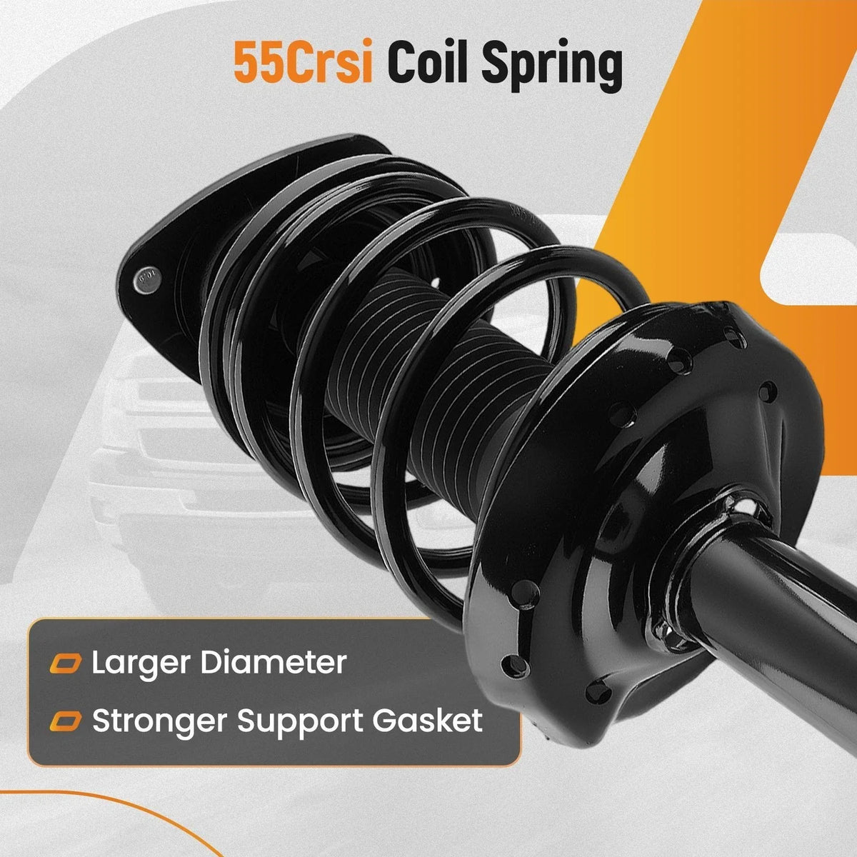 2X Front Struts with Coil Spring for Subaru Forester (2006–2008)
