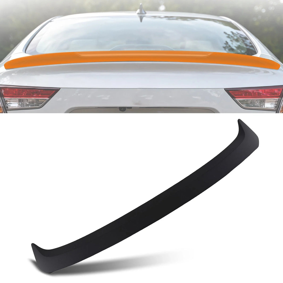 ABS Trunk Spoiler Wing for Nissan Altima (2016–2018) Black Finish