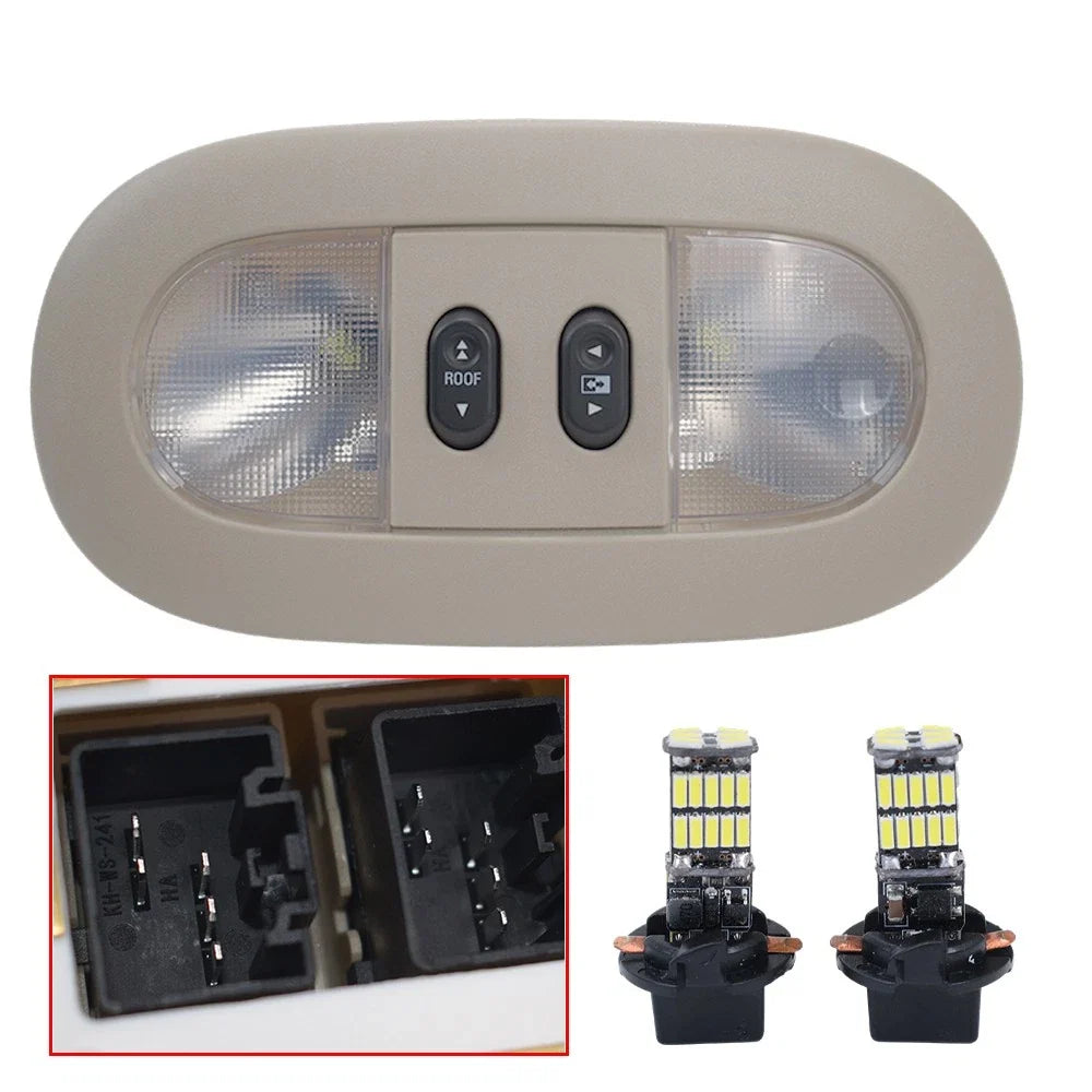 Overhead Console with LED Dome Map Light & Sunroof Switch for Ford F150 (2004–2008)