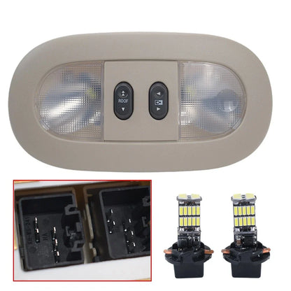 Overhead Console with LED Dome Map Light & Sunroof Switch for Ford F150 (2004–2008)