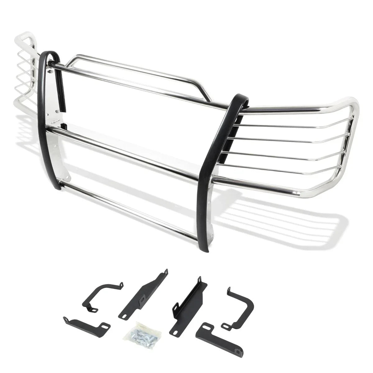 Chrome Bumper Brush Grill Guard for Chevy Silverado 1500HD/2500 (2003–2007)