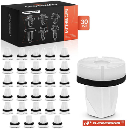 30Pcs 9mm Square Trunk Screw Grommet Clips for Honda