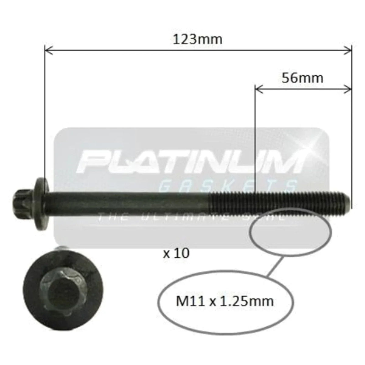 Head Bolt Set for Nissan Qashqai J11 2014-2020 Engine