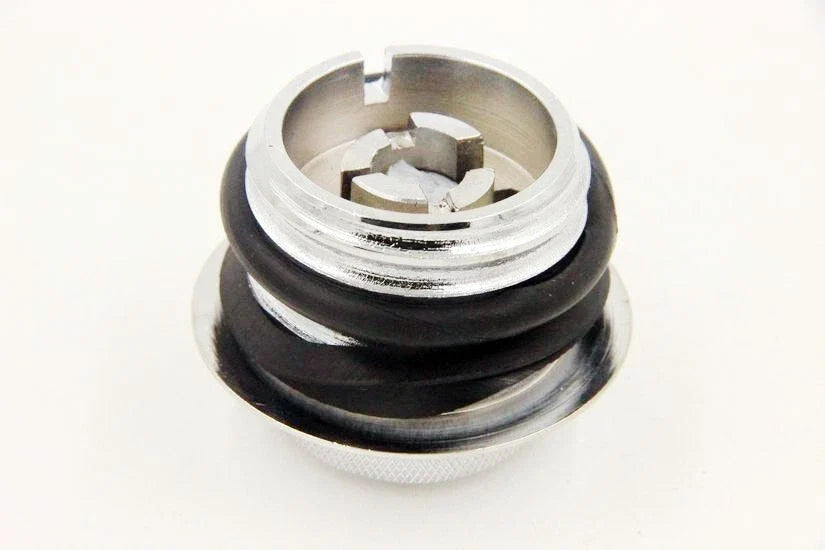 Reserve Thread Chrome Pop Up Gas Cap for Harley Motorcycles 1982-2010