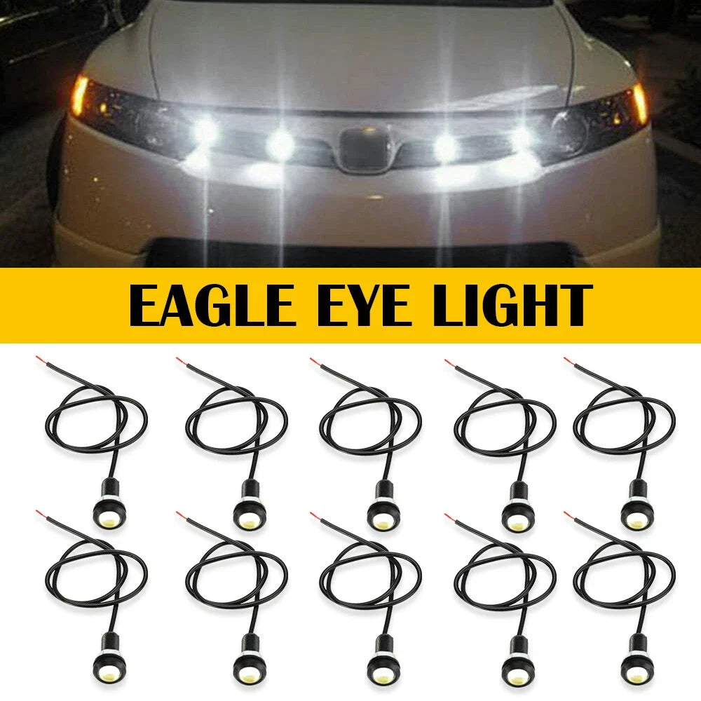 10x Eagle Eye LED Daytime Running Fog Lights for Cars (Universal Fit)