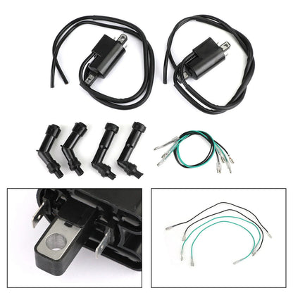 Ignition Coils with Spark Plug Caps for CB350F CB400F CB500 CB550 (T9)