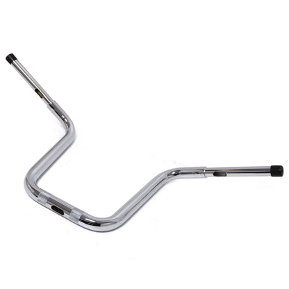 Chrome 14" Fat Mini Handlebar w/ Riser for Harley Softail FXSB (2013–2017) & FXDF/FLHR (2003–2017)