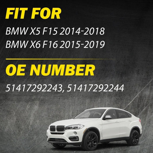 Set of 3 Interior Door Pull Handle Trim for BMW X6 F16, X5 F15 (2015–2019)