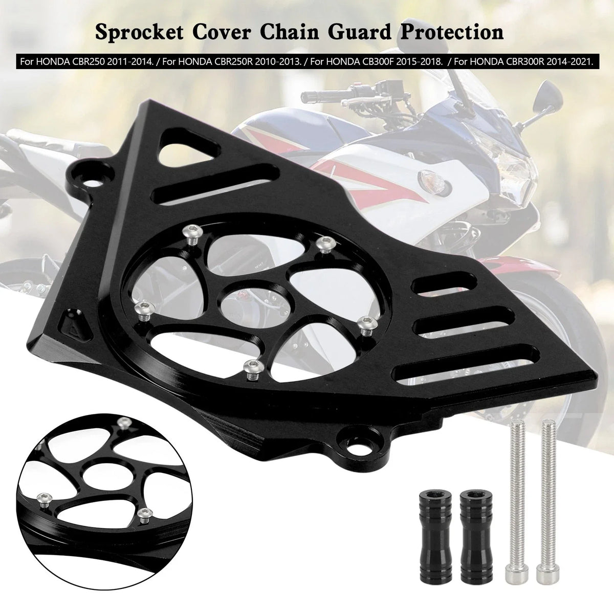 Front Chain Guard Sprocket Cover for CBR250R CBR300R CB300F 2011-2018