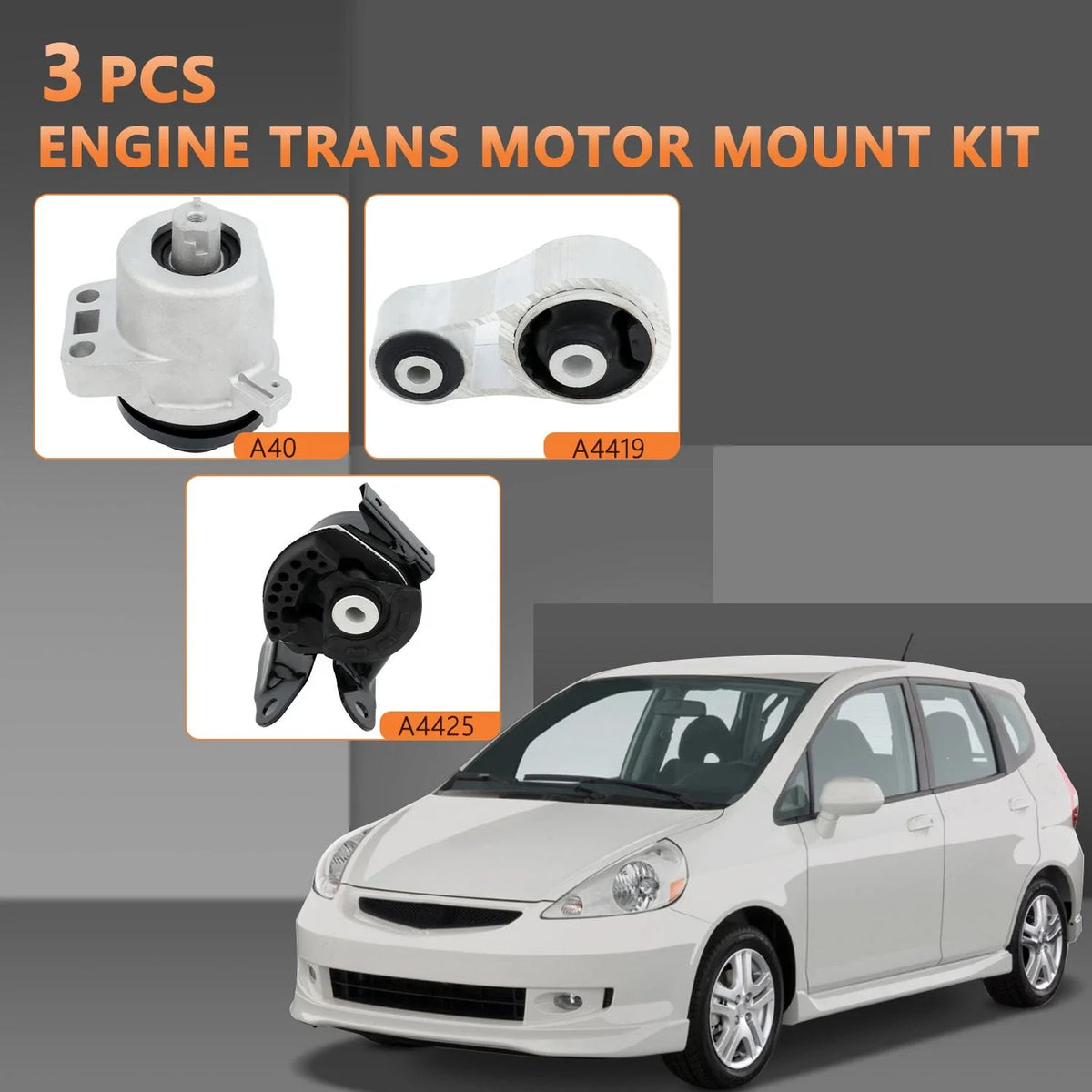 3X Engine Motor & Transmission Mount Set for Mazda CX-7 (2010–2012)