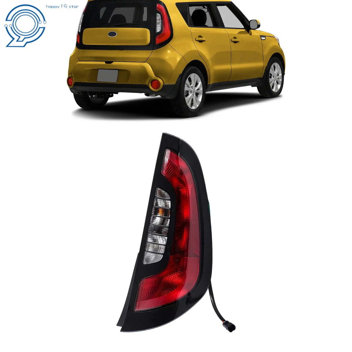 Passenger Right Halogen Tail Light Assembly for Kia Soul (2014–2019)