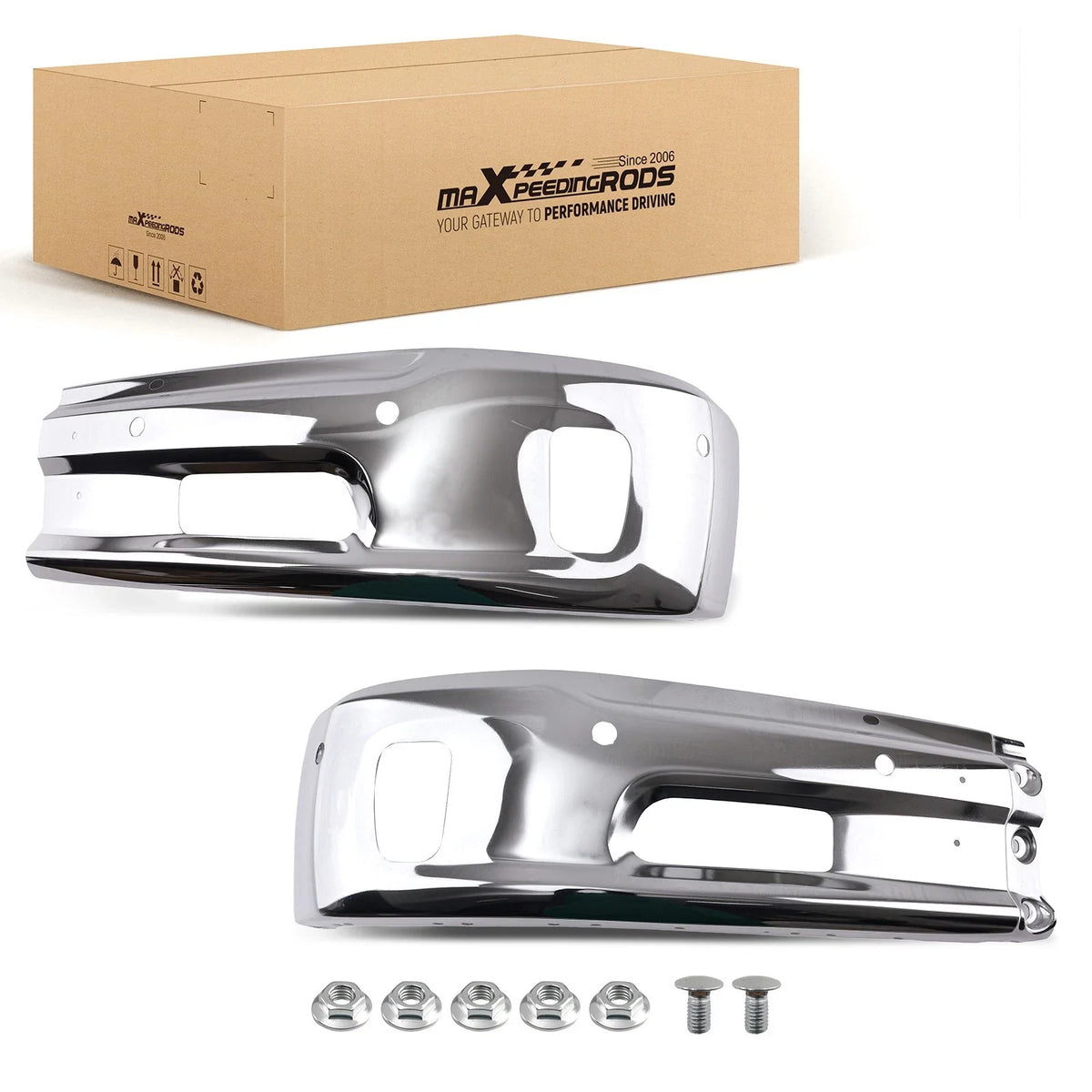 Steel Front Bumper Chrome for Ram 1500 Classic 2019–2024 CH1002402
