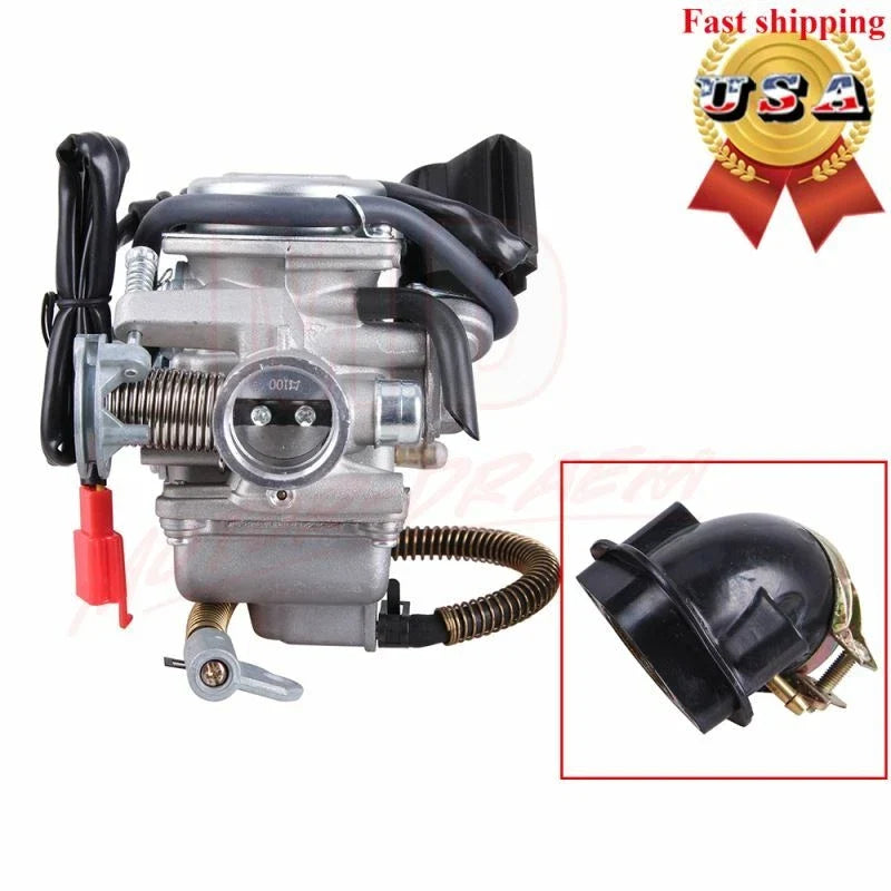 24mm GY6 Scooter Carburetor Compatible with 110CC 125CC 150CC