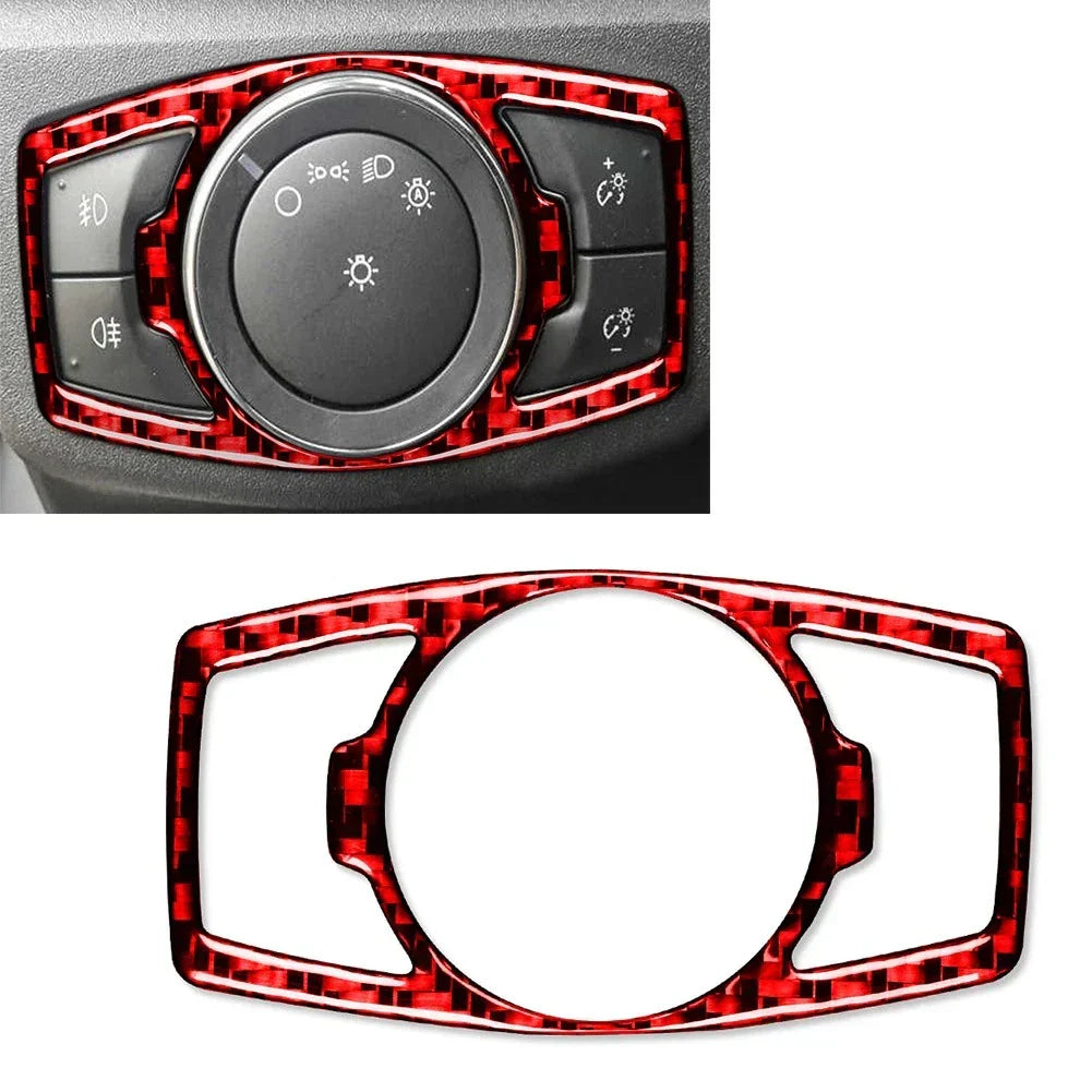 Red Trim for Headlight Switch Control - Mondeo 2013-2019