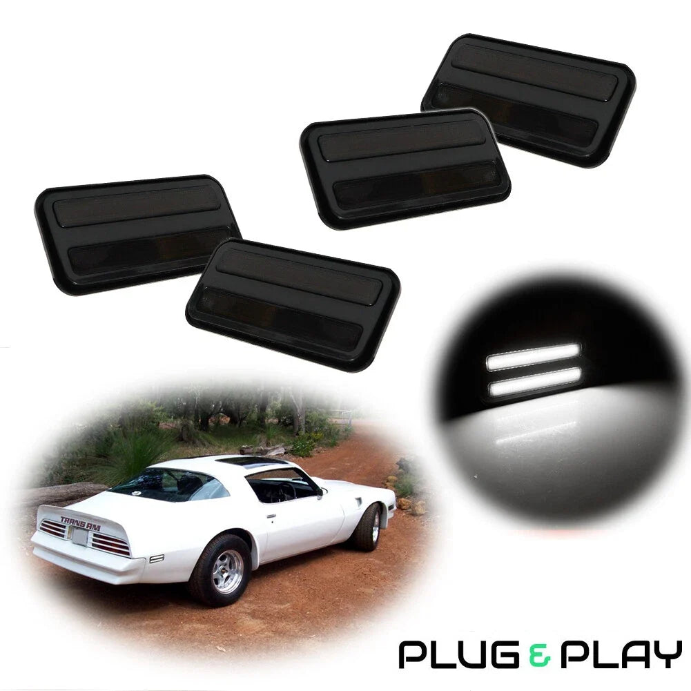 4X LED Corner Side Marker Lights for Pontiac Firebird (1970–1981)