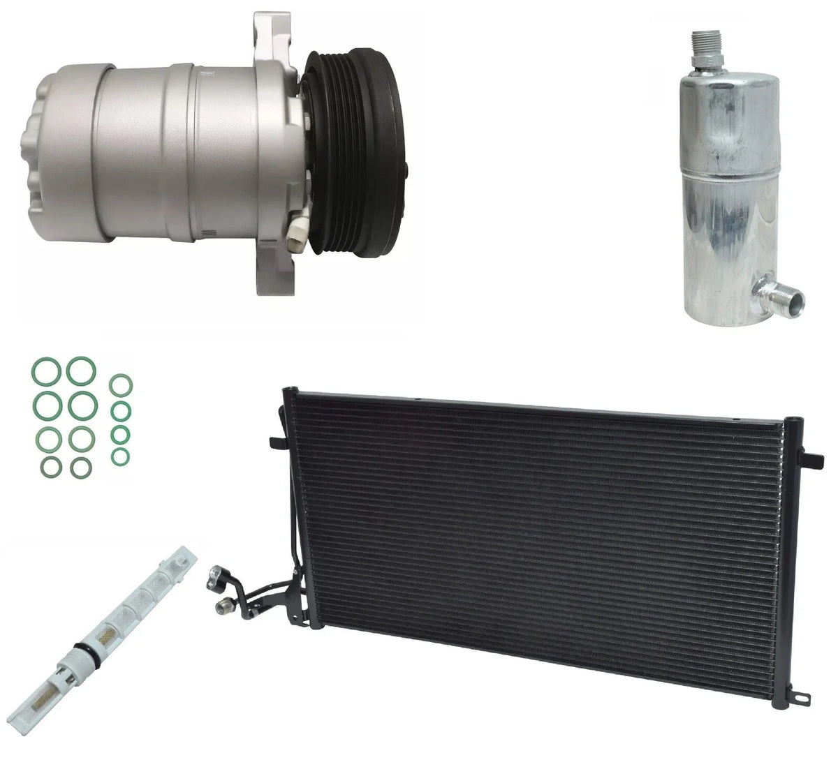 AC Compressor Kit with Condenser Replacement for Oldsmobile Aurora 4.0L (1997)