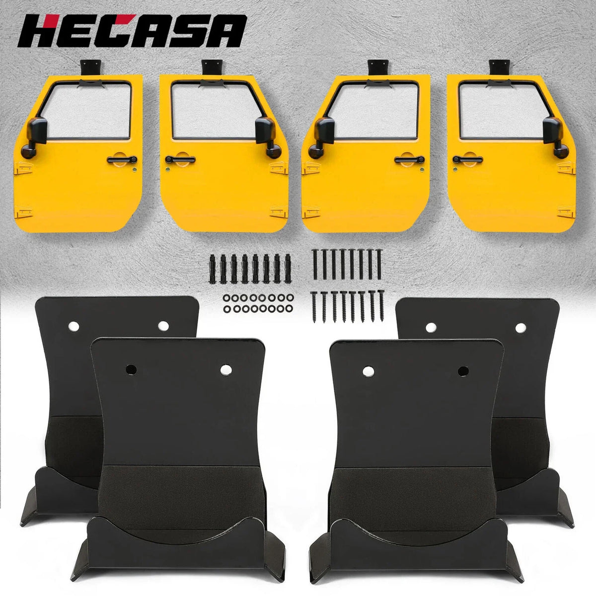 2 Pack Wall Mount Door Hangers - Jeep Wrangler (1956–2024)
