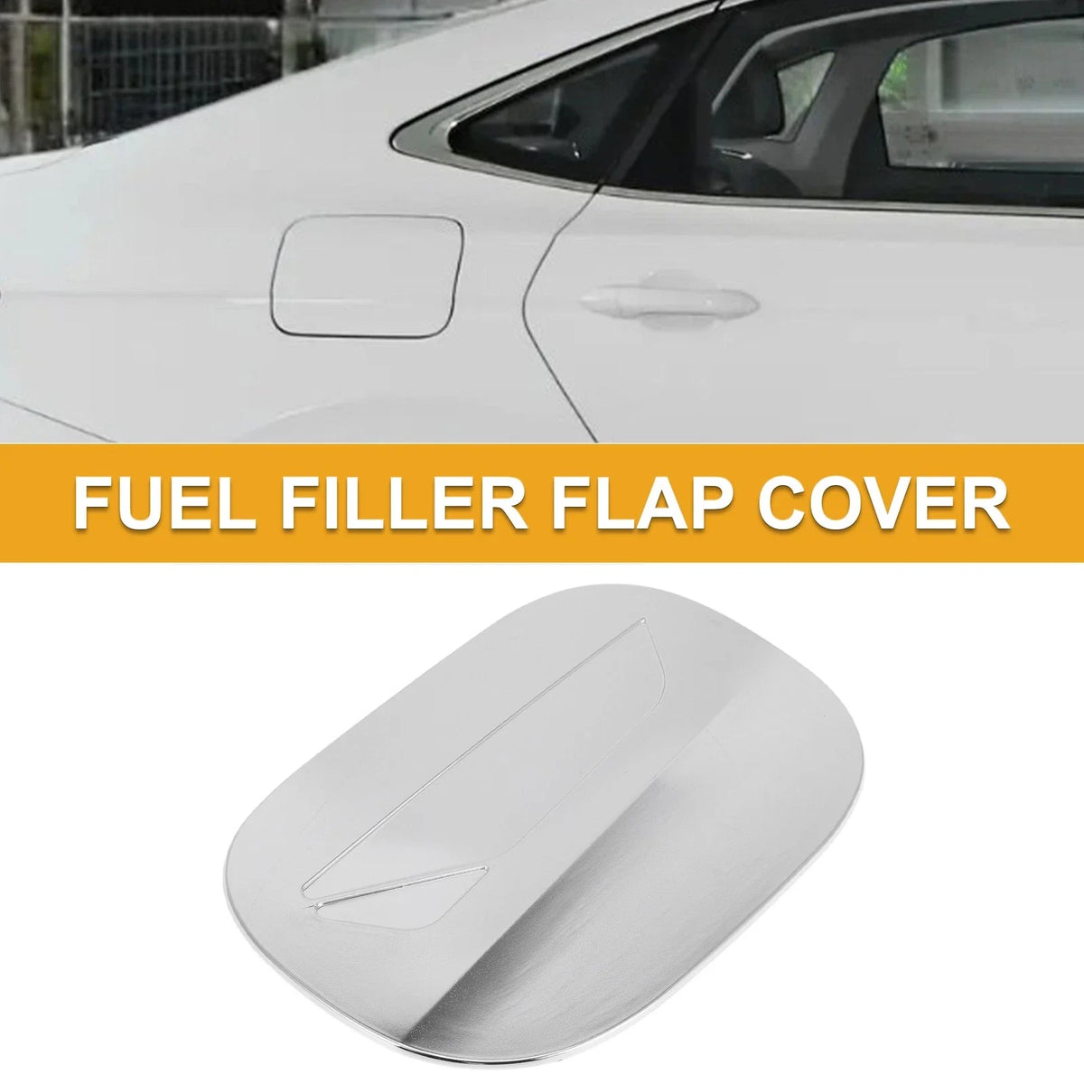 Fuel Tank Door Cap for Mazda CX-5 (2017–2025) Chrome Silver Tone