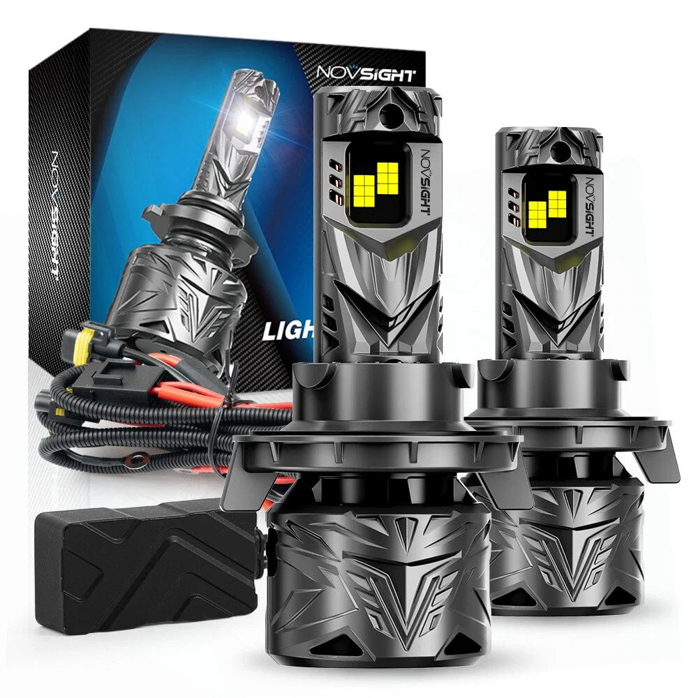 2X H13 9008 LED Headlight Bulbs for Enhanced Visibility