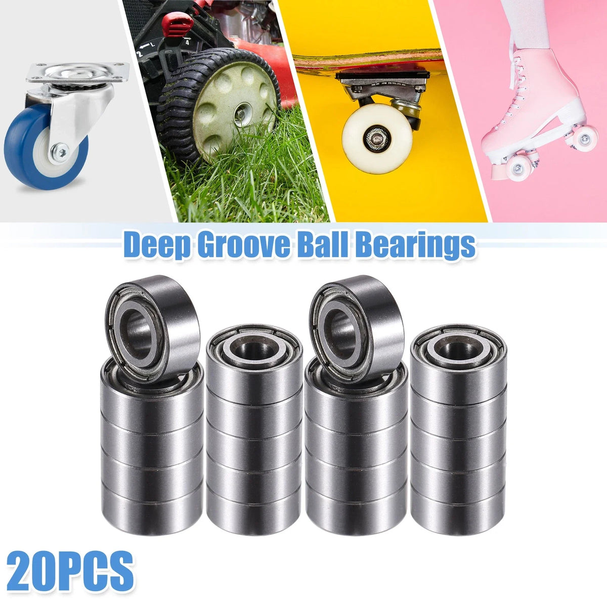 20pcs MR104ZZ Deep Groove Ball Bearings for Various Models (4x10x4mm)