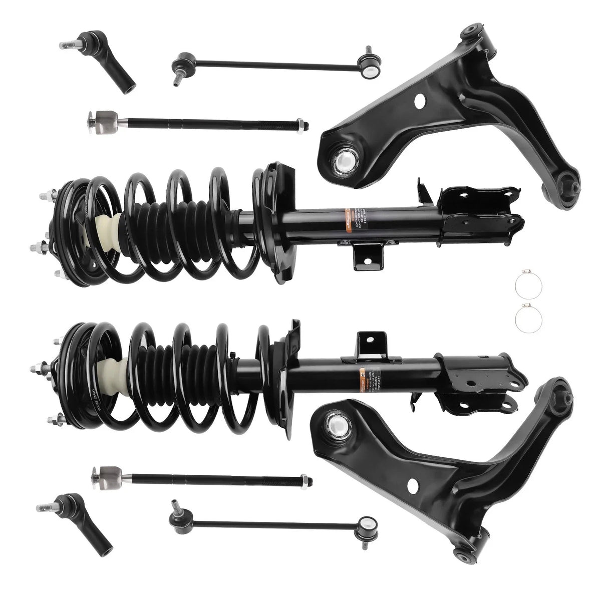 Front Struts and Coil Spring Set with Control Arms for Tribute 2005-2009