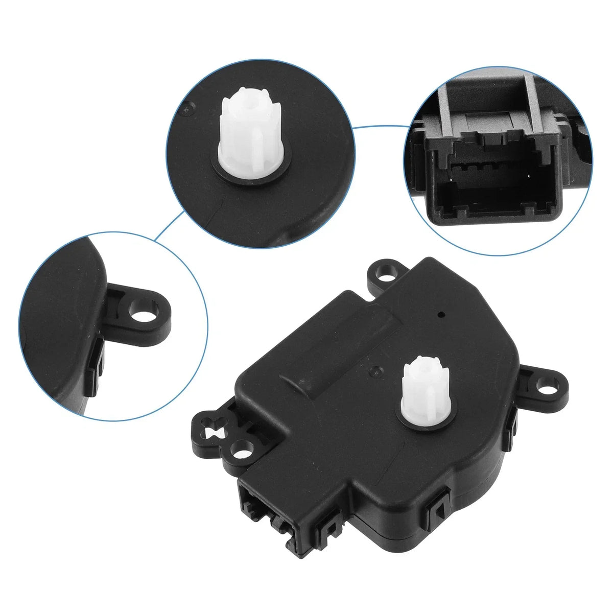 2 x Air Door Actuators for 2011-2018 Dodge Ram 1500 - Black Parts