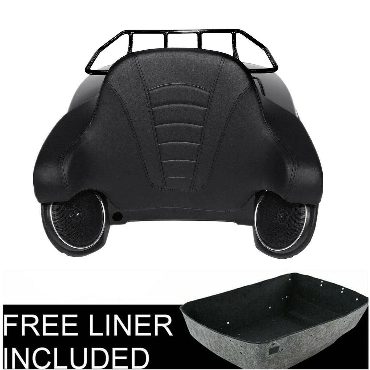 Trunk Backrest Rack & Speakers Light for Harley Touring Road Glide (2014–2026)