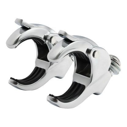 Windshield Clamps Set of 4 in Chrome for Harley Low Rider Street Bob 2018-2025