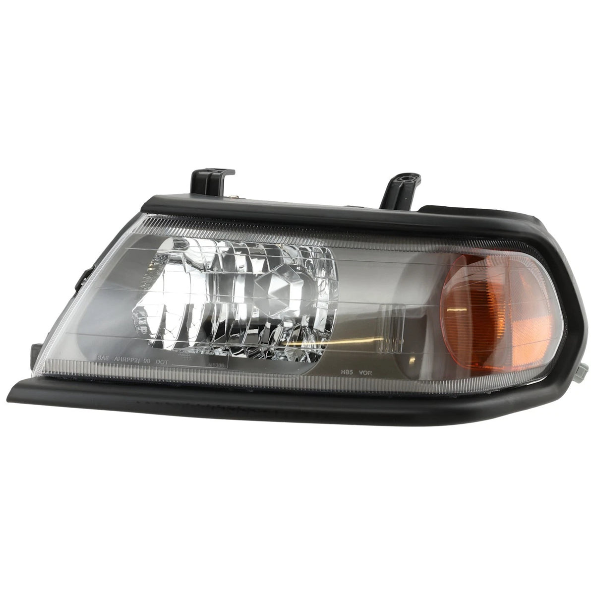 Headlight for Mitsubishi Montero Sport (2000–2004) Left Black Trim, Bulb Included
