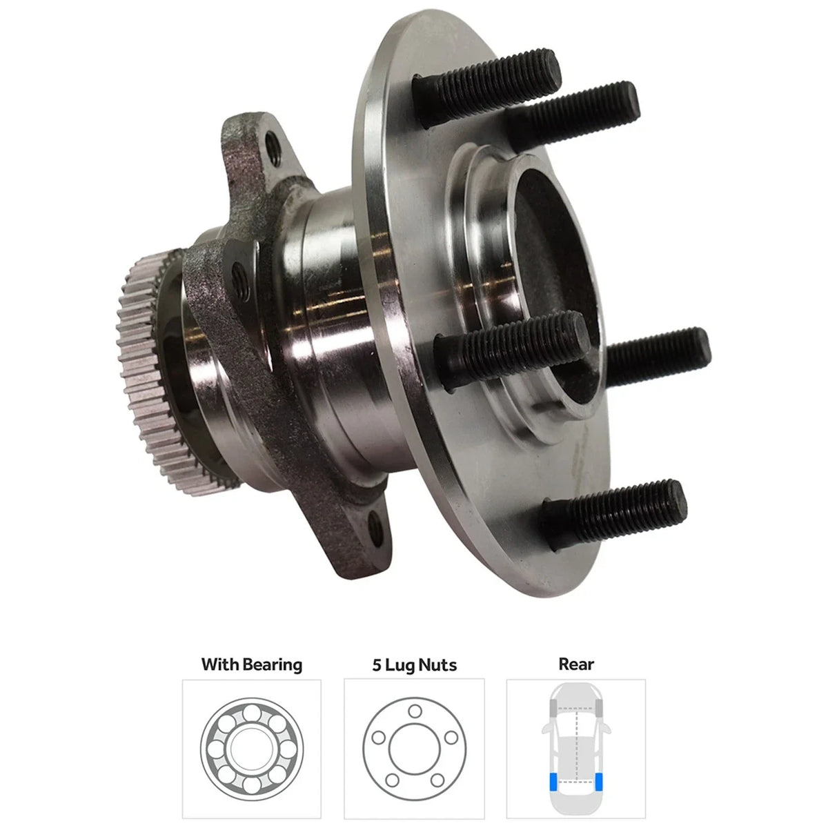 Rear Left Wheel Hub for Mercury Monterey, Ford Freestar (2004–2007)