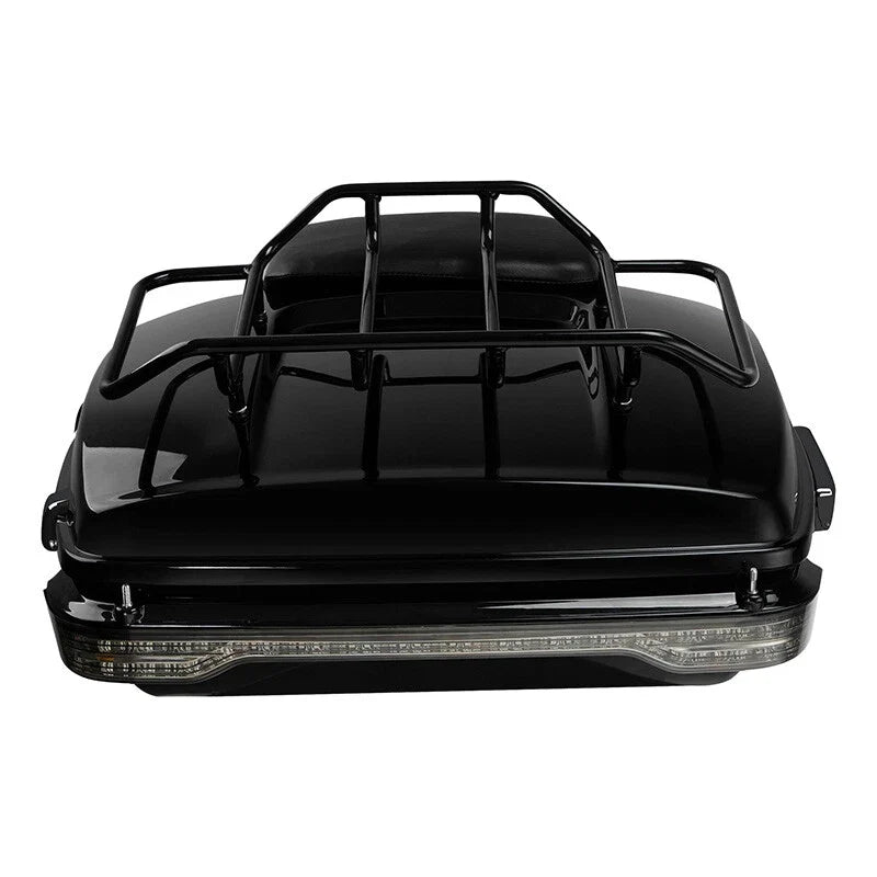 Trunk Backrest Pad Rack Light Mount for Harley Touring FLHR (2014–2026)