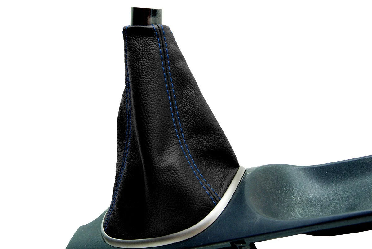 Manual Shift Boot for Acura RSX (2002–2006) Black Synthetic Leather Blue Stitch