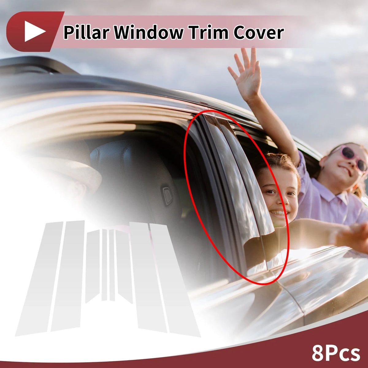 Door Pillar Window Trim for Mazda 6 GH1 (2008–2013)