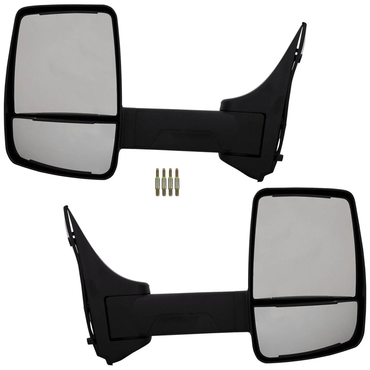 Pair of Manual Glass Mirrors for Ford E250 E350 E450 E150