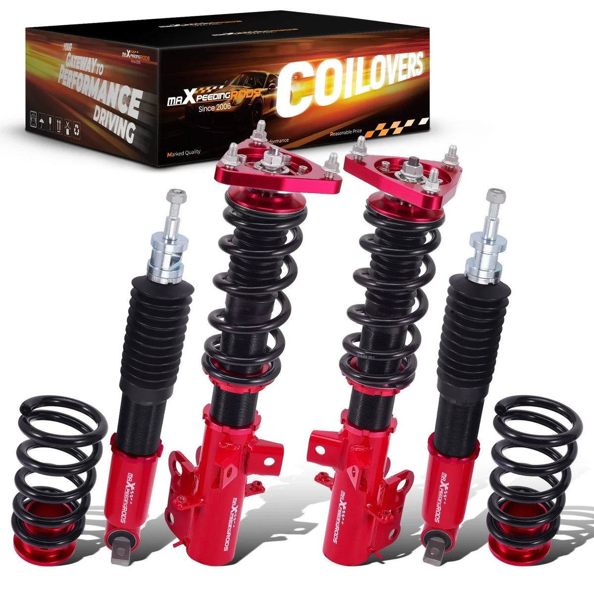 Lowering Kit Adjustable Coilovers for Ford Mustang 2015-2023