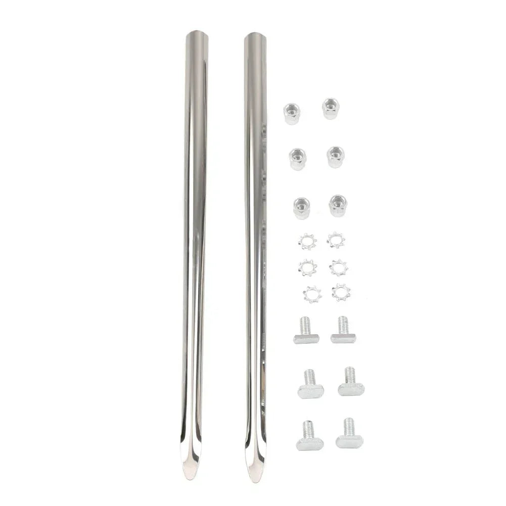 Silver Front Fender Trim Spear for Harley Touring Softail Classic