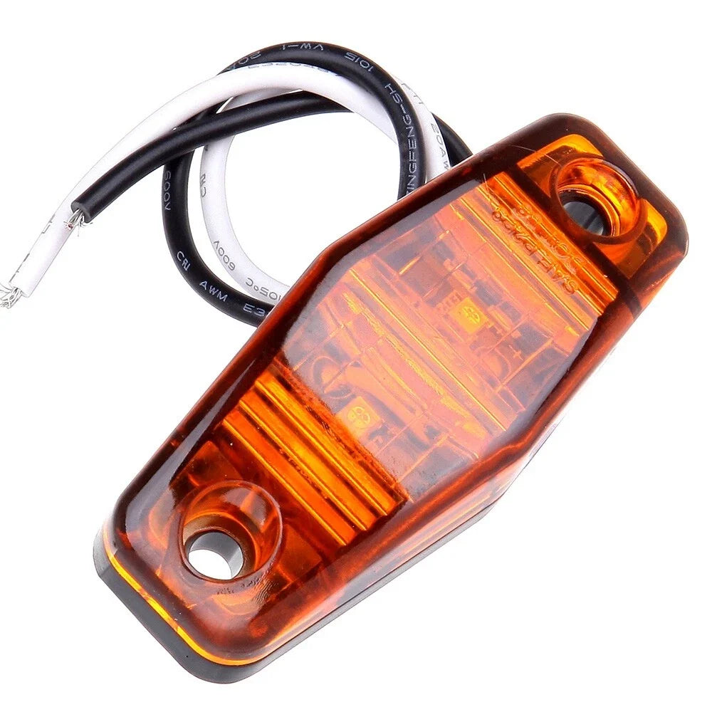 10pcs Amber 2Diode LED Clearance Lamp for Universal Trucks (Year Range)