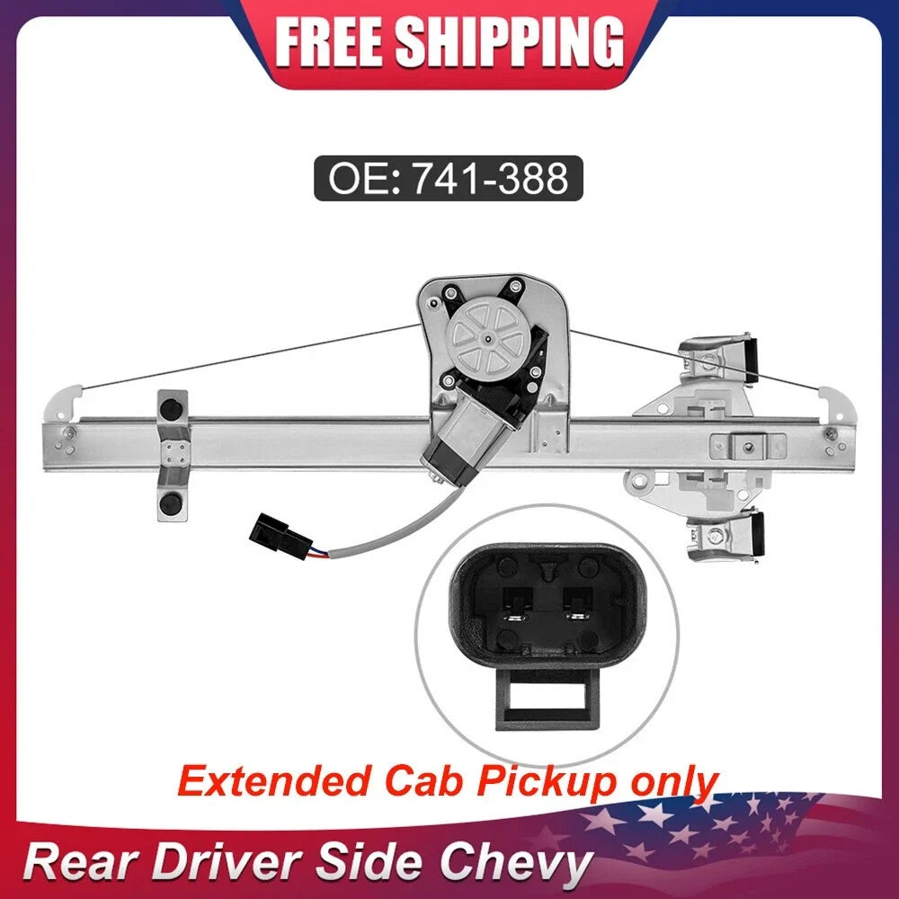 Left Rear Power Window Regulator with Motor for Silverado 1500 2007-2009