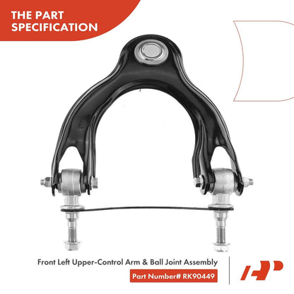 Ball Joint Front Left Upper Control Arm for Honda Civic (1992-1995)
