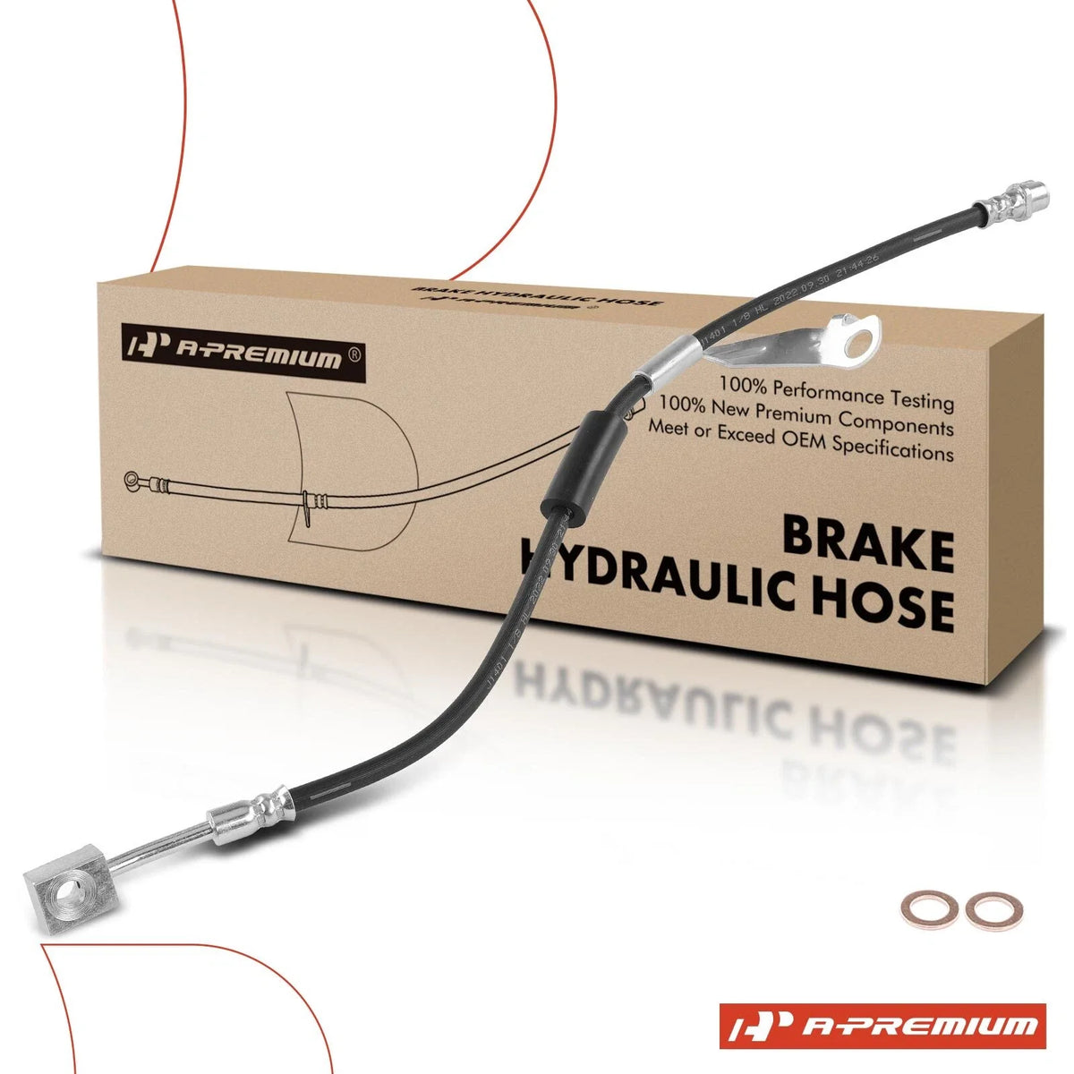 Front Right Brake Hydraulic Hose for Buick Regal (2014–2017) Cadillac XTS (2014–2017)