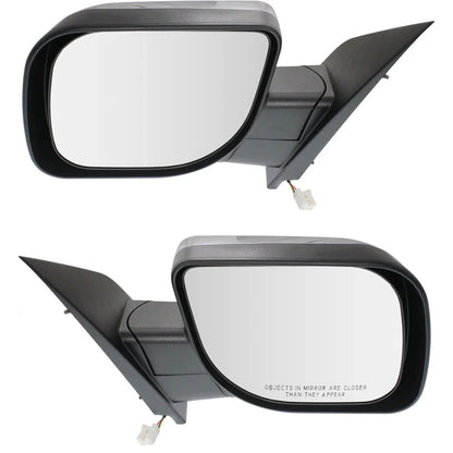 Power Mirrors Set of 2 - Chrome Folding for Nissan Titan 2011 to 2015