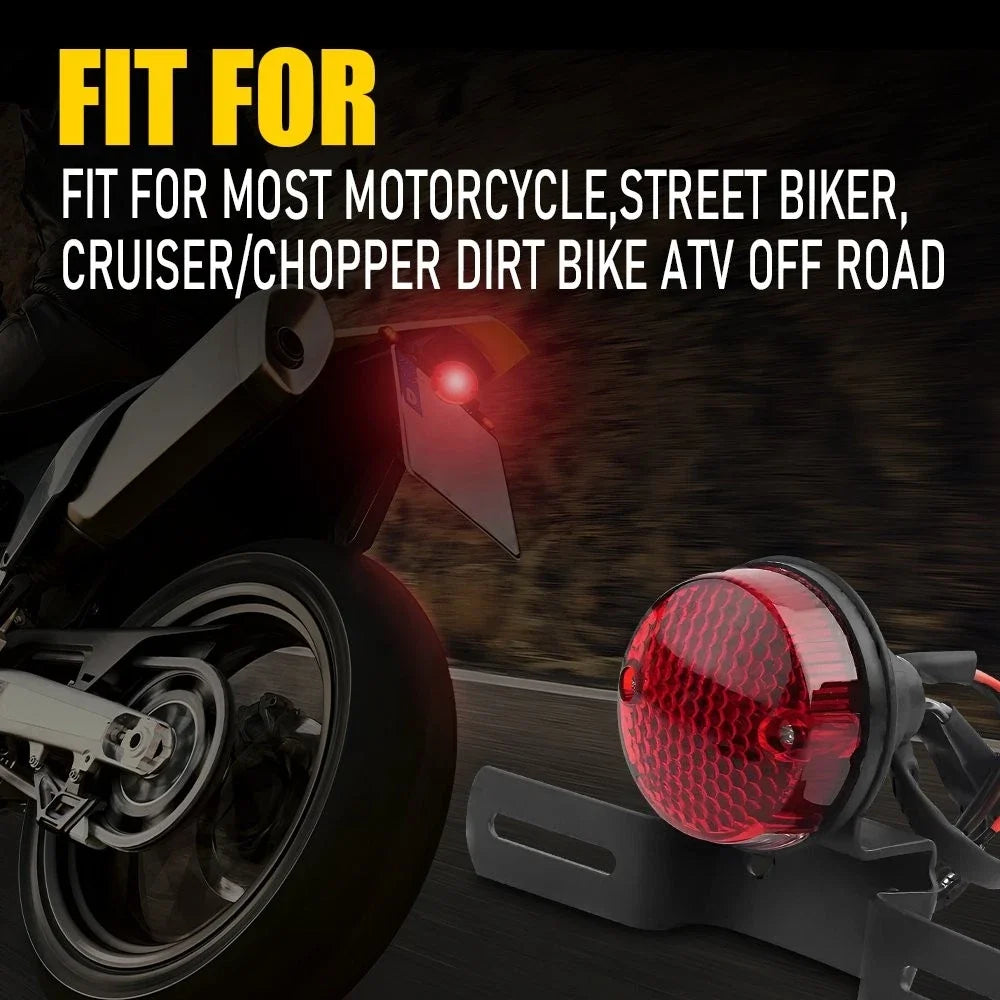 Red LED Running DRL Rear Brake Stop Tail Light for Universal Motorcycle