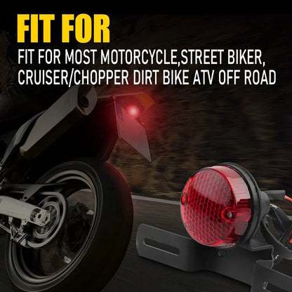 Red LED Running DRL Rear Brake Stop Tail Light for Universal Motorcycle